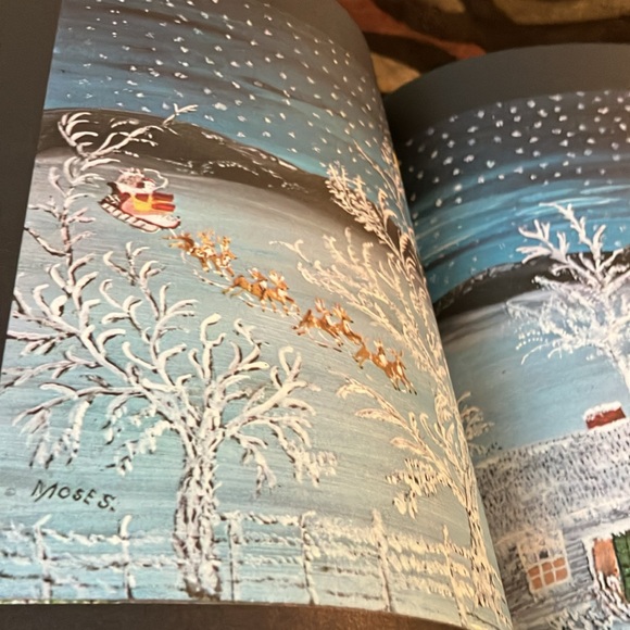 Vintage 1961THE NIGHT BEFORE CHRISTMAS ILLUSTRATED BY GRANDMA MOSES HARDCOVER - Picture 5 of 17